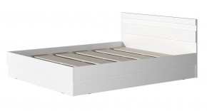 МС "Хилтон" Кровать 1,6 (Белый текстурный) в Салехарде - salekhard.mebel24.online | фото 2