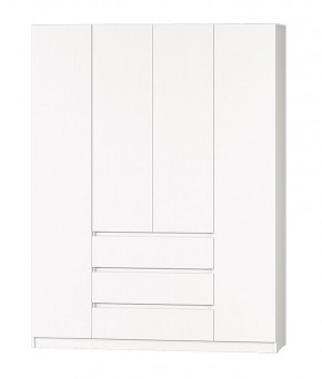 МС "Хилтон" Шкаф №1 1600 (Белый текстурный) в Салехарде - salekhard.mebel24.online | фото 2
