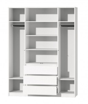 МС "Хилтон" Шкаф №1 1600 (Белый текстурный) в Салехарде - salekhard.mebel24.online | фото 3