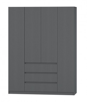 МС "Хилтон" Шкаф №1 1600 (Графит) в Салехарде - salekhard.mebel24.online | фото 2