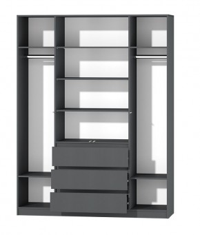 МС "Хилтон" Шкаф №1 1600 (Графит) в Салехарде - salekhard.mebel24.online | фото 3