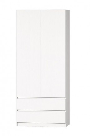 МС "Хилтон" Шкаф №3 900 (Белый текстурный) в Салехарде - salekhard.mebel24.online | фото 2