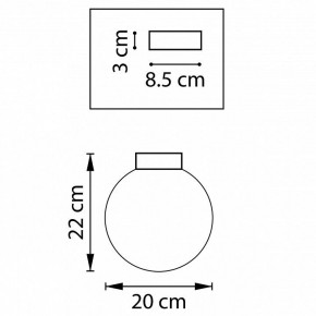 Накладной светильник Lightstar Globo 812027 в Салехарде - salekhard.mebel24.online | фото 3