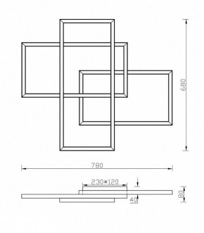 Накладной светильник Maytoni Rida MOD015CL-L80W в Салехарде - salekhard.mebel24.online | фото 2
