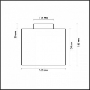 Накладной светильник Odeon Light Cross 2407/1C в Салехарде - salekhard.mebel24.online | фото 2