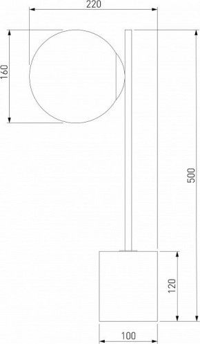 Настольная лампа декоративная Eurosvet Marbella 01157/1 черный в Салехарде - salekhard.mebel24.online | фото 3