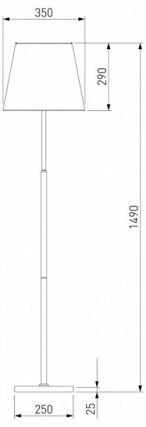 Настольная лампа декоративная Eurosvet Ozark 01156/1 латунь в Салехарде - salekhard.mebel24.online | фото 2