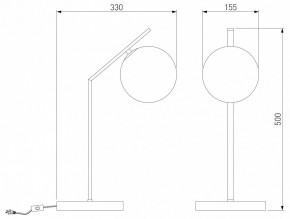 Настольная лампа декоративная Eurosvet Shape 01213/1 хром в Салехарде - salekhard.mebel24.online | фото 3