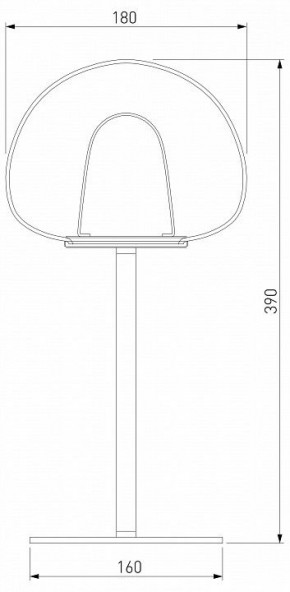 Настольная лампа декоративная Eurosvet Twice 90326/1 черный в Салехарде - salekhard.mebel24.online | фото 2