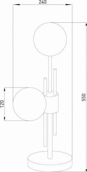 Настольная лампа декоративная Eurosvet Volver 01383/2 латунь в Салехарде - salekhard.mebel24.online | фото 4