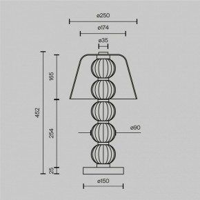 Настольная лампа декоративная Maytoni Amulet MOD555TL-L8G3K в Салехарде - salekhard.mebel24.online | фото 4