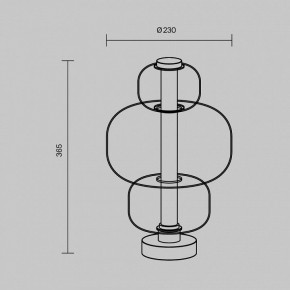 Настольная лампа декоративная Maytoni Atmos MOD364TL-L15B3K в Салехарде - salekhard.mebel24.online | фото 5