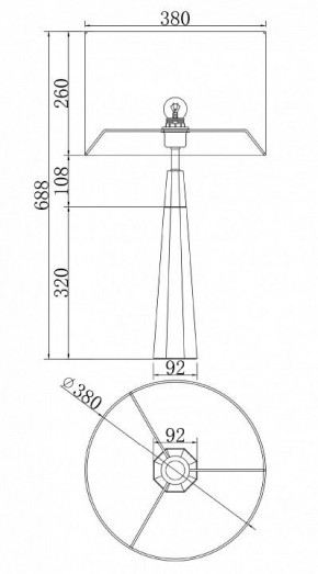 Настольная лампа декоративная Maytoni Bianco Z030TL-01BS2 в Салехарде - salekhard.mebel24.online | фото 3