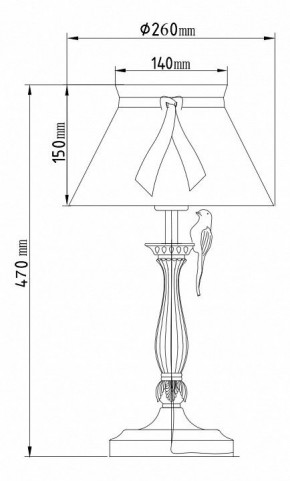 Настольная лампа декоративная Maytoni Bird ARM013-11-W в Салехарде - salekhard.mebel24.online | фото 5