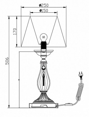 Настольная лампа декоративная Maytoni Demitas RC024-TL-01-R в Салехарде - salekhard.mebel24.online | фото 3