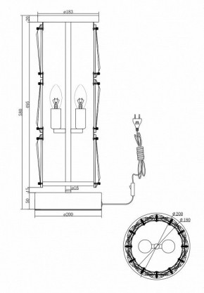 Настольная лампа декоративная Maytoni Puntes MOD043TL-02CH в Салехарде - salekhard.mebel24.online | фото 4