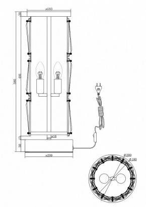 Настольная лампа декоративная Maytoni Puntes MOD043TL-02G в Салехарде - salekhard.mebel24.online | фото 3