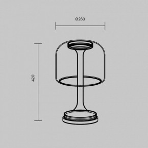 Настольная лампа декоративная Maytoni Spirito MOD286TL-L18G3K в Салехарде - salekhard.mebel24.online | фото 4
