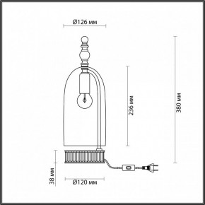 Настольная лампа декоративная Odeon Light Bell 4892/1T в Салехарде - salekhard.mebel24.online | фото 6