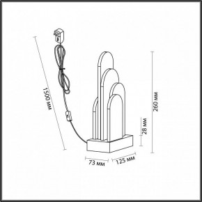 Настольная лампа декоративная Odeon Light Foros 5437/12TL в Салехарде - salekhard.mebel24.online | фото 5
