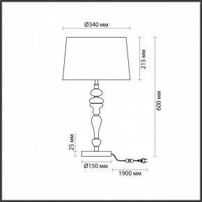 Настольная лампа декоративная Odeon Light Homi 5040/1T в Салехарде - salekhard.mebel24.online | фото 4