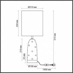 Настольная лампа декоративная Odeon Light Pollen 5424/1T в Салехарде - salekhard.mebel24.online | фото 5