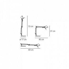 Настольная лампа офисная Artemide  A011800 в Салехарде - salekhard.mebel24.online | фото