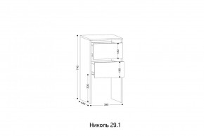 НИКОЛЬ 25 Шкаф 5-ти створчатый в Салехарде - salekhard.mebel24.online | фото 7