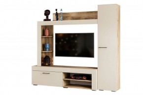 НИКОЛЬ Гостиная (Дуб крафт серый/софт айвори) в Салехарде - salekhard.mebel24.online | фото