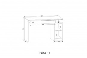 НИЛЬС - 11 Стол письменный в Салехарде - salekhard.mebel24.online | фото 2