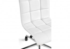 Офисное кресло Квадро экокожа белая / хром в Салехарде - salekhard.mebel24.online | фото 7