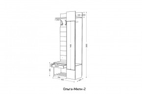 ОЛЬГА-МИЛК 2 Прихожая в Салехарде - salekhard.mebel24.online | фото 2