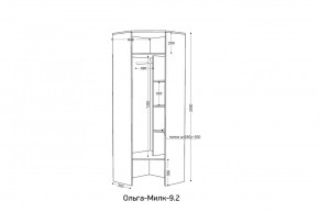 ОЛЬГА-МИЛК 9.2 Шкаф угловой с зеркалом в Салехарде - salekhard.mebel24.online | фото 2