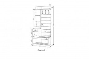 ОЛЬГА Прихожая (модульная) в Салехарде - salekhard.mebel24.online | фото 3