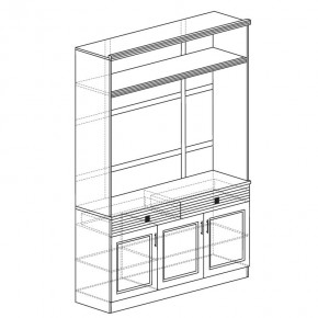 ОРЛЕАН Гостиная (модульная) ясень темный в Салехарде - salekhard.mebel24.online | фото 5