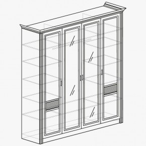 ОРЛЕАН Спальный гарнитур (модульный) ясень белый в Салехарде - salekhard.mebel24.online | фото 5
