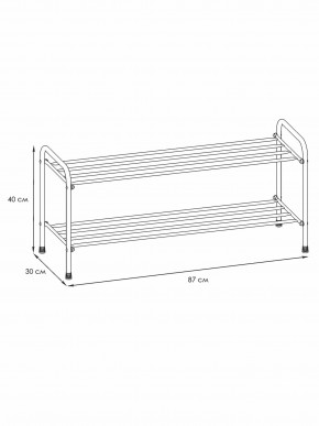 ПДОА32 М Подставка для обуви "Альфа 32" Медный антик в Салехарде - salekhard.mebel24.online | фото 3