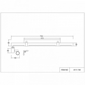 Подсветка для картины Favourite Cuero 4111-1W в Салехарде - salekhard.mebel24.online | фото 3