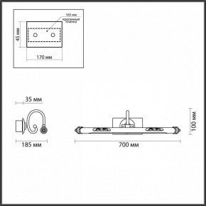 Подсветка для картины Odeon Light Dega 4916/12WL в Салехарде - salekhard.mebel24.online | фото 3