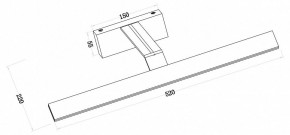 Подсветка для зеркала Maytoni Decart MIR010WL-L12B4K в Салехарде - salekhard.mebel24.online | фото 3