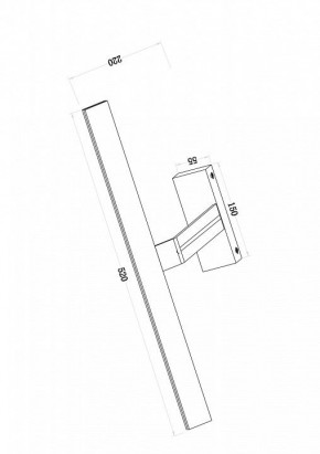 Подсветка для зеркала Maytoni Decart MIR010WL-L12W4K в Салехарде - salekhard.mebel24.online | фото 3
