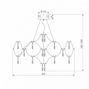Подвесная люстра Bogate-s Tense 443/1 в Салехарде - salekhard.mebel24.online | фото 7