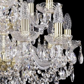 Подвесная люстра Bohemia Ivele Crystal 1402 1402/10+5/195/2d/G в Салехарде - salekhard.mebel24.online | фото 2
