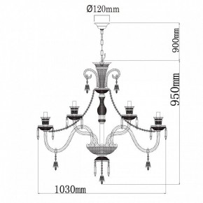 Подвесная люстра Chiaro Барселона 6 313012418 в Салехарде - salekhard.mebel24.online | фото 8