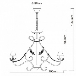 Подвесная люстра Chiaro Валенсия 6 299011608 в Салехарде - salekhard.mebel24.online | фото 12
