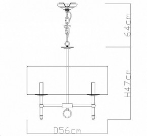 Подвесная люстра Divinare Candela 1162/01 LM-5 в Салехарде - salekhard.mebel24.online | фото 4