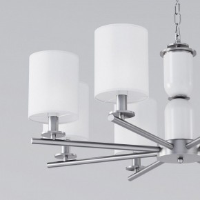 Подвесная люстра Eurosvet Caprera 60146/8 никель в Салехарде - salekhard.mebel24.online | фото 6