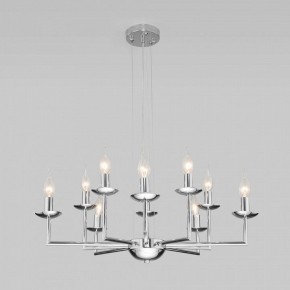 Подвесная люстра Eurosvet Cariso 60150/10 хром в Салехарде - salekhard.mebel24.online | фото 4
