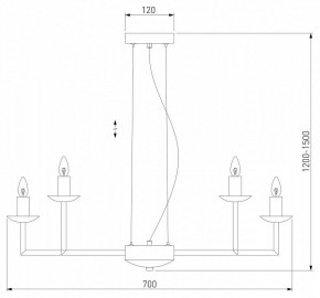 Подвесная люстра Eurosvet Cariso 60150/10 хром в Салехарде - salekhard.mebel24.online | фото 5