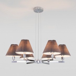 Подвесная люстра Eurosvet Peony 60136/6 хром/графит в Салехарде - salekhard.mebel24.online | фото 3